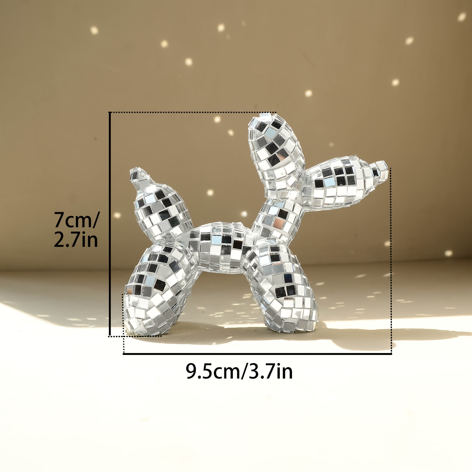 1pc Disco Mirror Balloon Puppy - Pet Supplies Direct ulasan dan harga