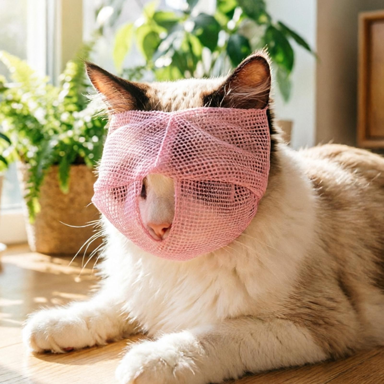 Cat Muzzle Breathable Mesh Adj - Pet Supplies Vet ulasan dan harga