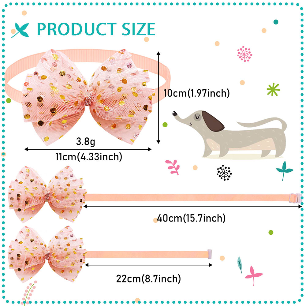 50pcs Lace Big Bows For Dogs F - Pet Supplies In Bulk ulasan dan harga