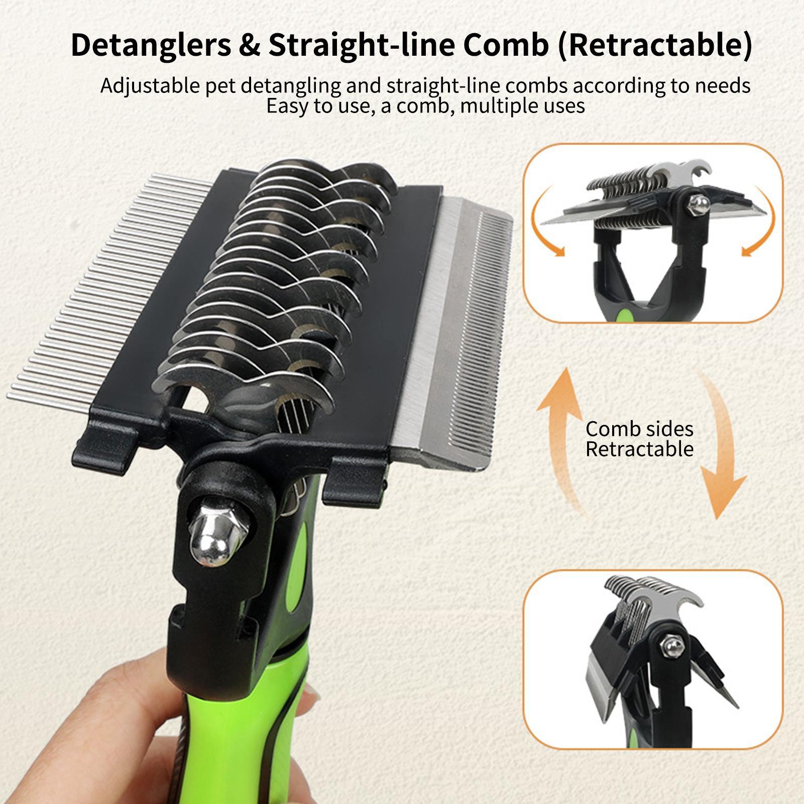 Dog Shedding Brush Double-side - Pet Supplies Vet ulasan dan harga