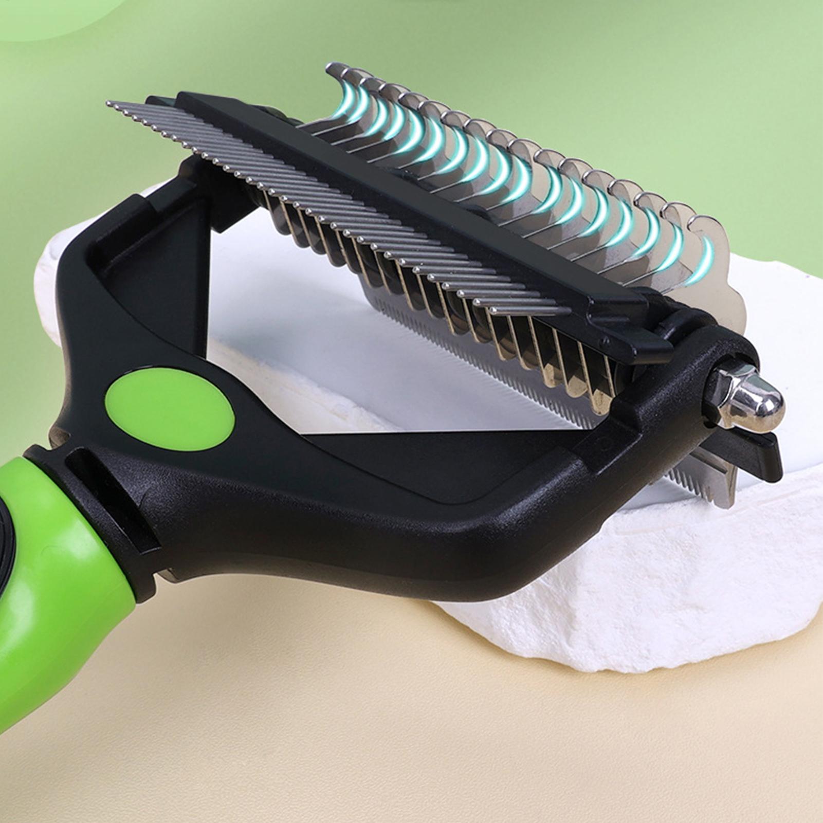 Dog Shedding Brush Double-side - Pet Supplies Vet ulasan dan harga