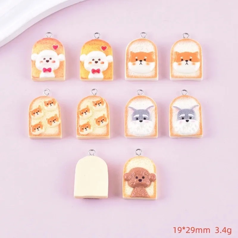 10Pcs Cute Toast Dog Resin Pen - Pet Supplies Direct ulasan dan harga
