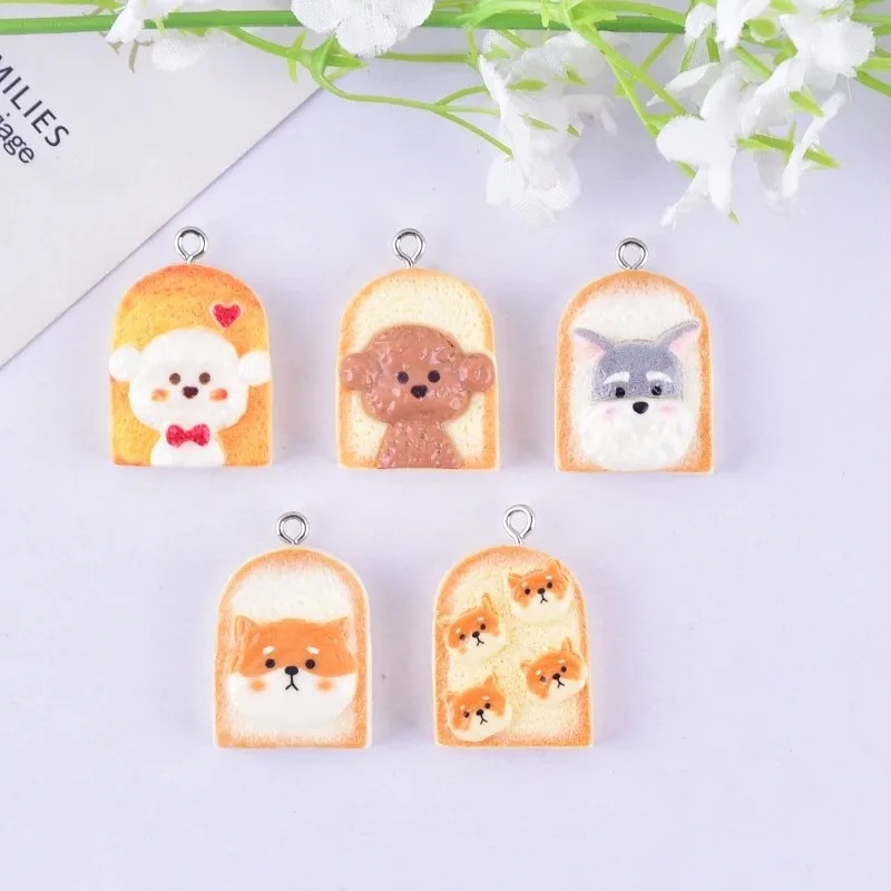 10Pcs Cute Toast Dog Resin Pen - Pet Supplies Direct ulasan dan harga