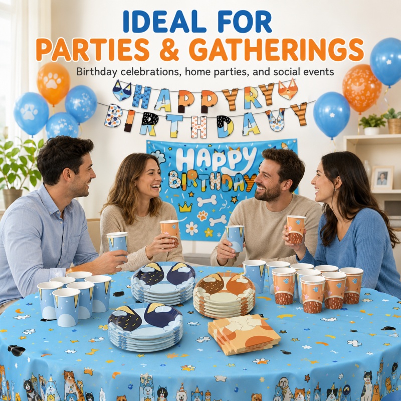 Blue Dog Party Supplies Bundle - Pet Supplies In Bulk ulasan dan harga