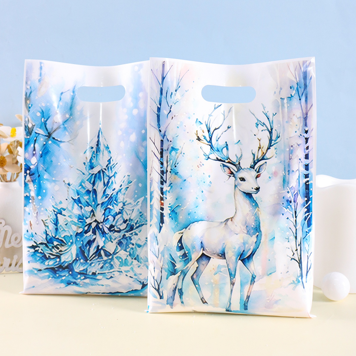 10/20/50pcs Blue Christmas Gif - Pet Supplies Direct ulasan dan harga
