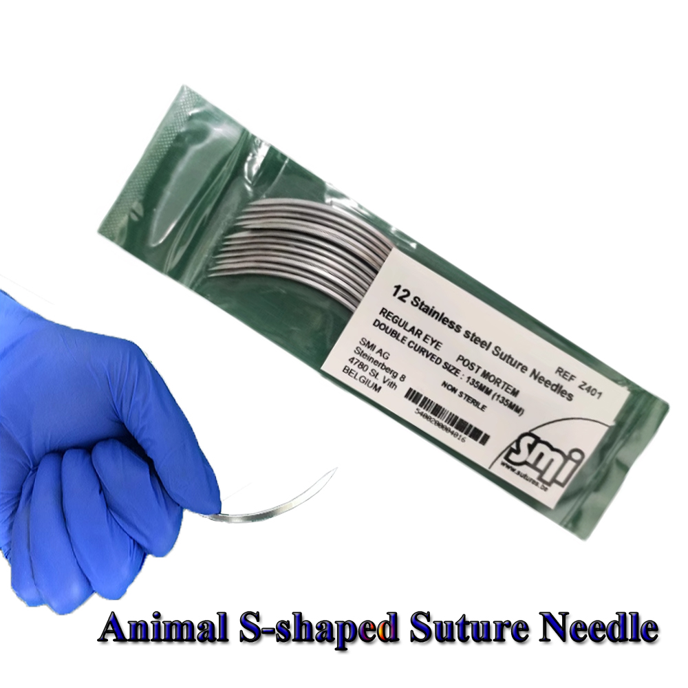 Animal S-shaped Suture Needle  - Pet Supplies Vet ulasan dan harga