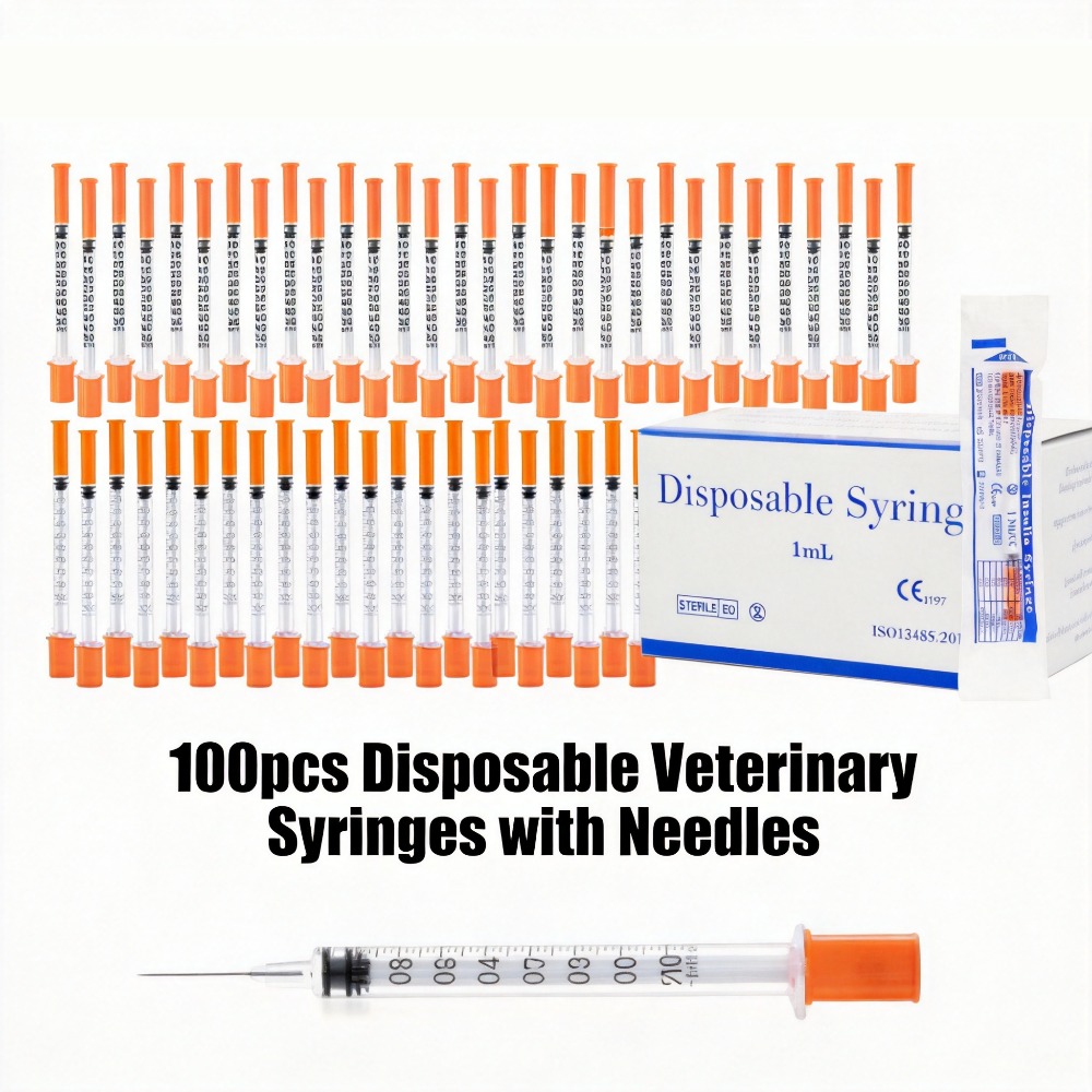 100pcs Disposable Syringe1ml 0 - Pet Supplies Store ulasan dan harga
