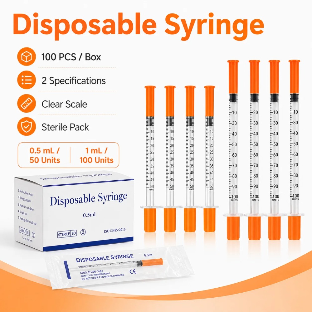 100pcs Disposable Syringe1ml 0 - Pet Supplies Store ulasan dan harga