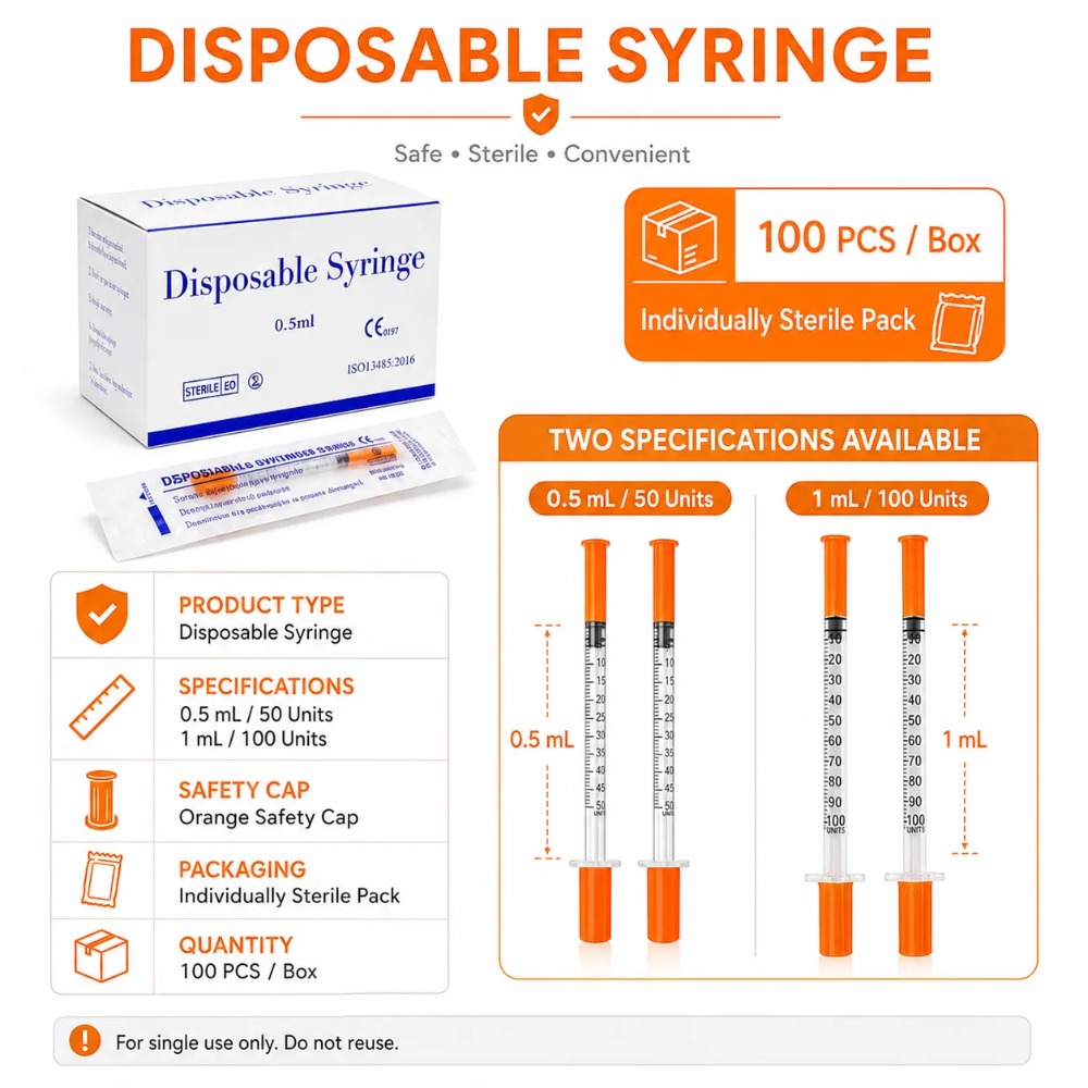 100pcs Disposable Syringe1ml 0 - Pet Supplies Store ulasan dan harga