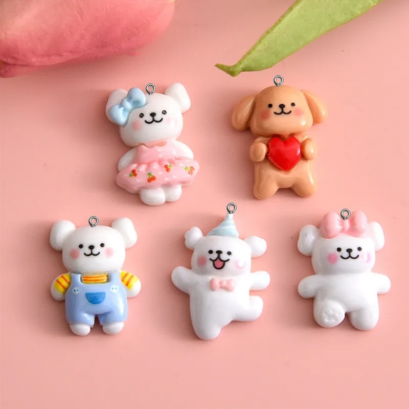 10pcs Cartoon Dog Resin Charms - Pet Supplies Store ulasan dan harga