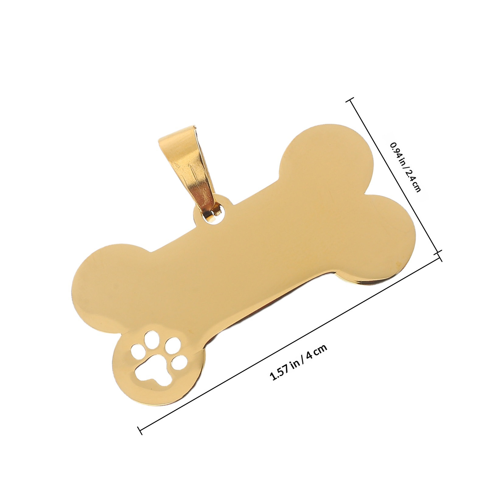 4Pcs Blank Dog Tags Stainless  - Pet Supplies Online ulasan dan harga